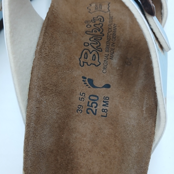 Birkenstock Blue Floral Sandals - Picture 12 of 16